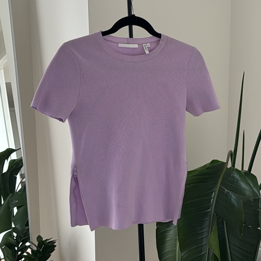 Helmut Lang Purple Zip